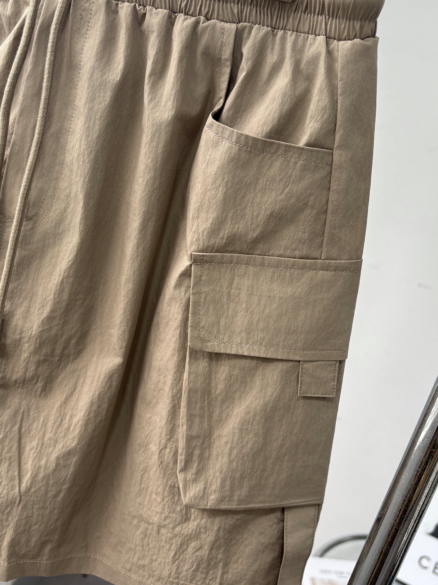 Striped Short Sleeve Top & Utility Skirt Set