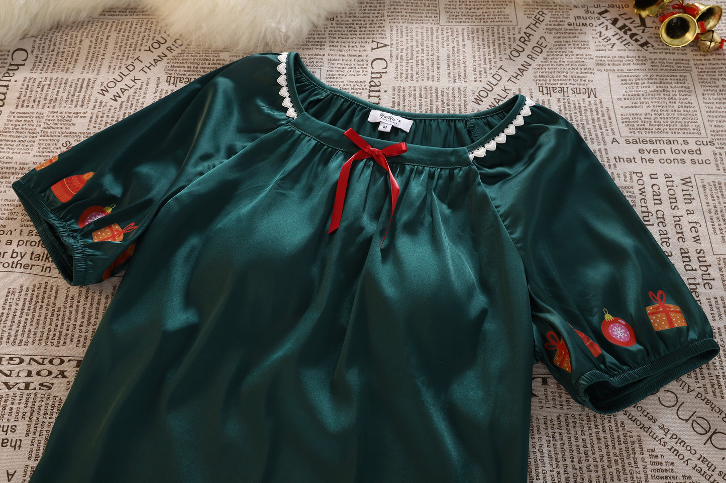[PRE-ORDER] Christmas Satin Loungewear Set | RuRu’s Cozy Days Holiday Edition