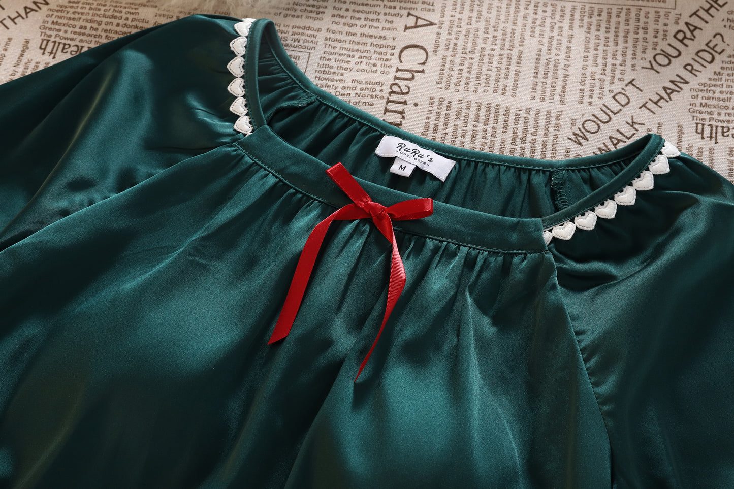 [PRE-ORDER] Christmas Satin Loungewear Set | RuRu’s Cozy Days Holiday Edition