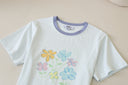 Kids Short Sleeve T-Shirt & Shorts Set – Soft Floral