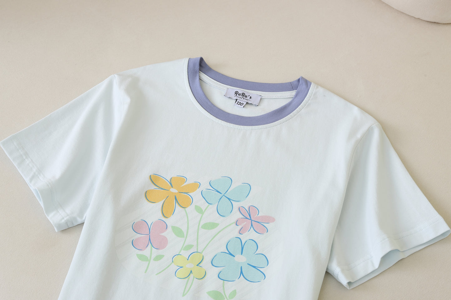 Kids Short Sleeve T-Shirt & Shorts Set – Soft Floral