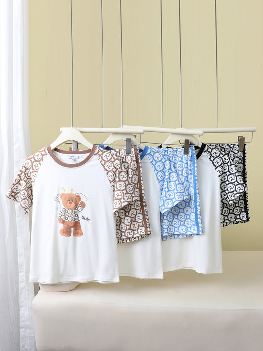 RuRu Bear Kids Short Sleeve Lounge Set