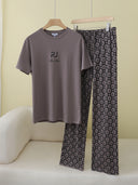 RuRu Logo Short Sleeve Lounge Set