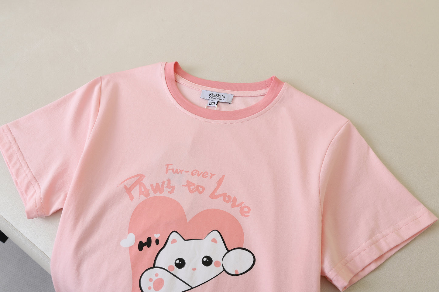 Kids Short Sleeve Lounge Set – Soft Pastel Series