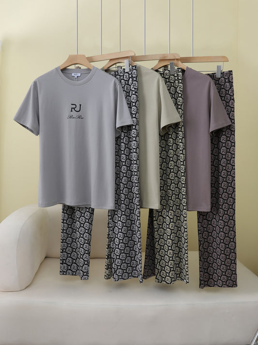 RuRu Logo Short Sleeve Lounge Set