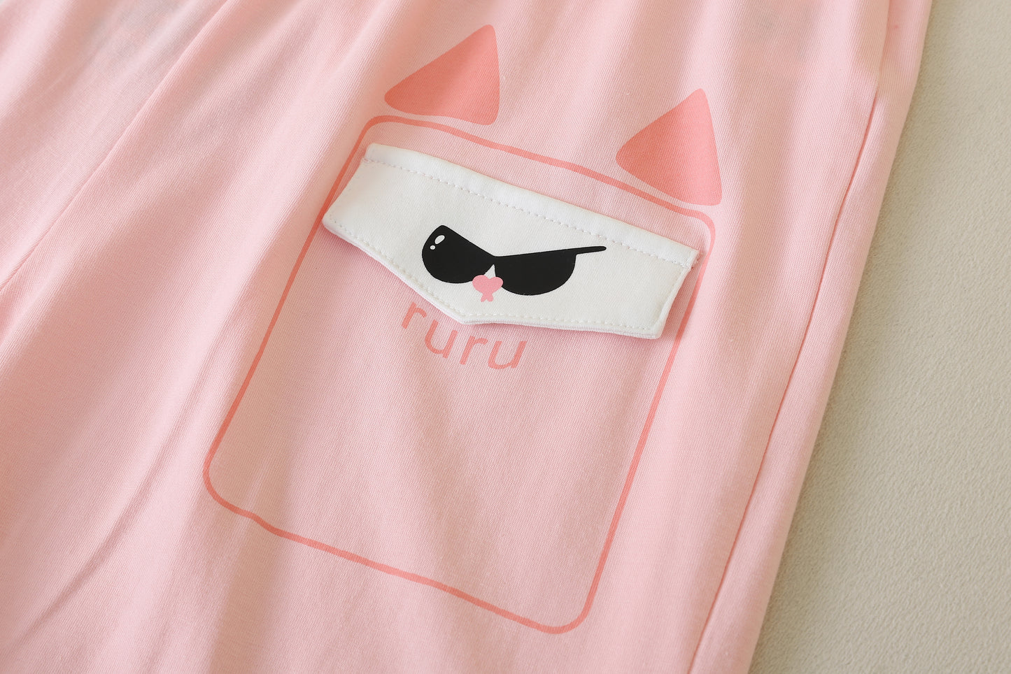 Kids Short Sleeve Lounge Set – Soft Pastel Series