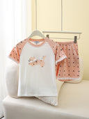 RuRu Kids Short Sleeve Pyjama Set – Kitty Lace