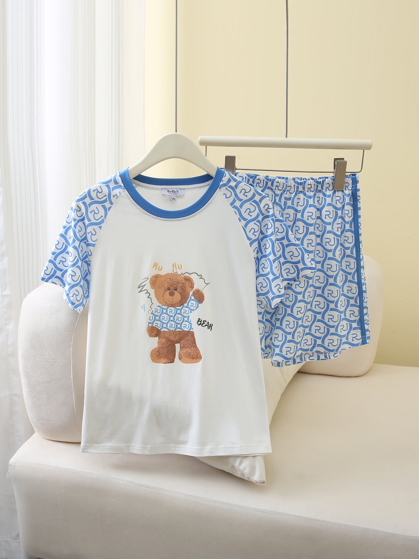 RuRu Bear Kids Short Sleeve Lounge Set