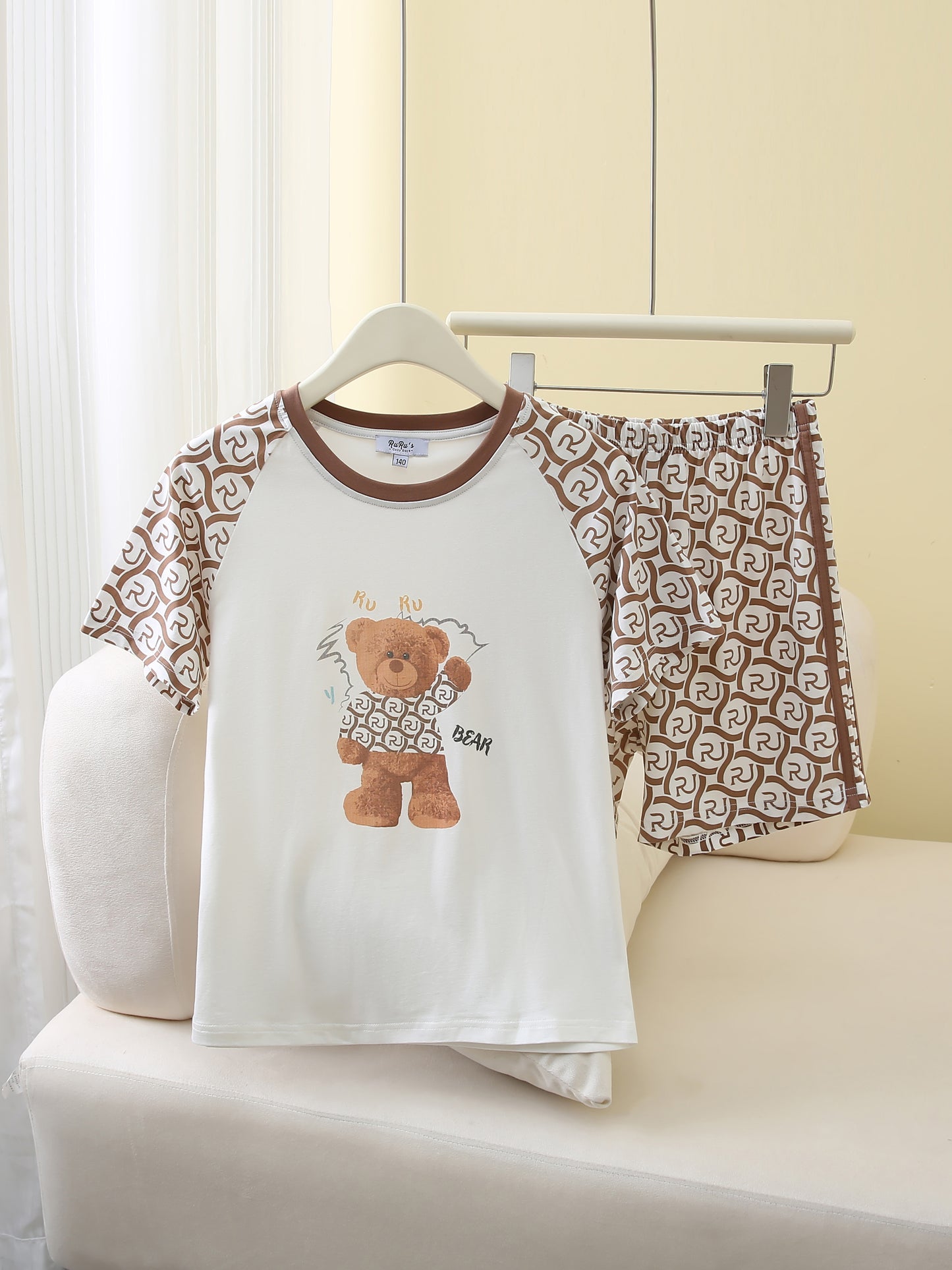 RuRu Bear Kids Short Sleeve Lounge Set
