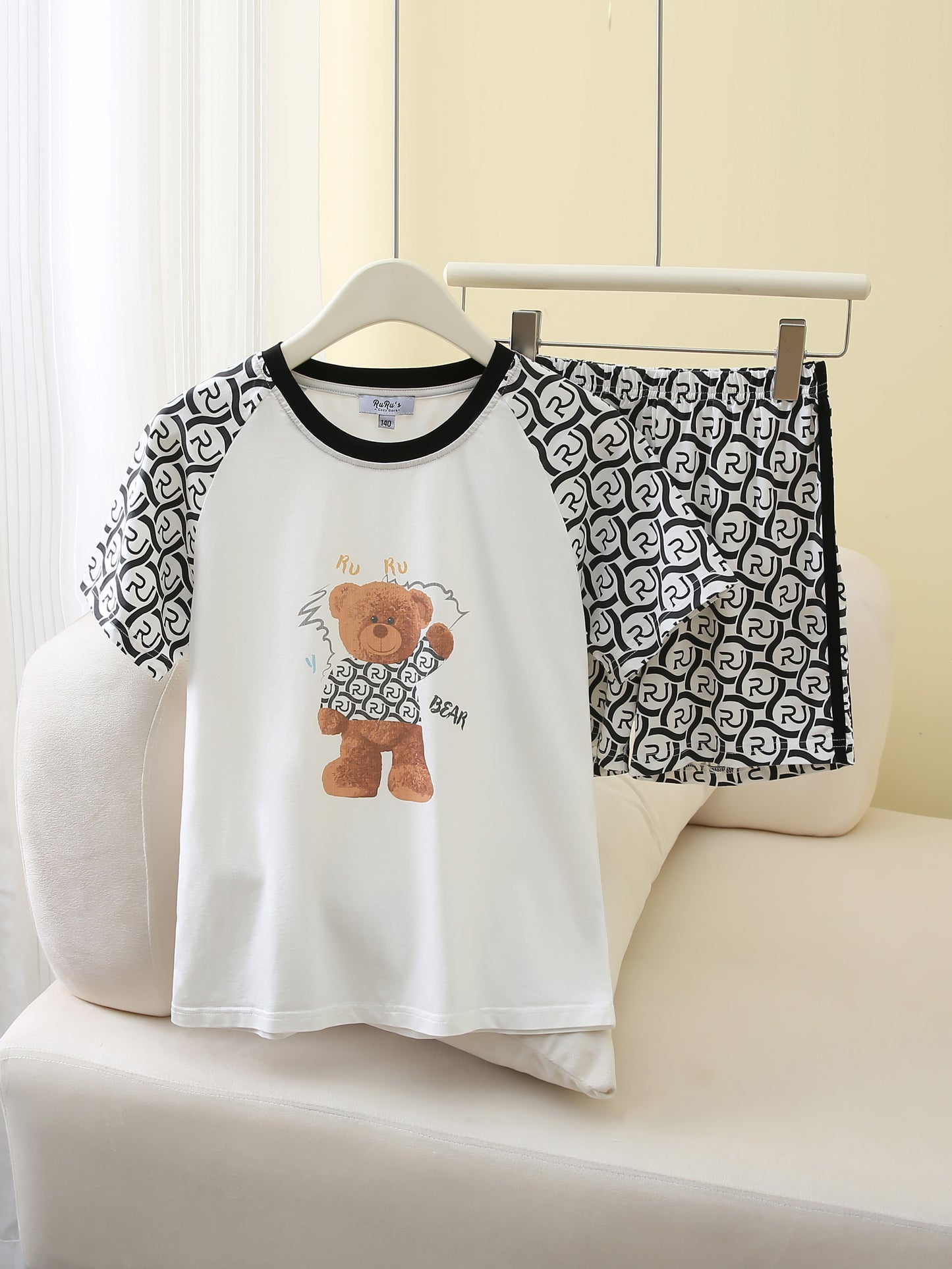 RuRu Bear Kids Short Sleeve Lounge Set