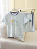 Kids Short Sleeve T-Shirt & Shorts Set – Soft Floral