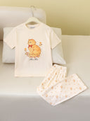 RuRu Kids Short Sleeve Pyjama Set – Kitty Print