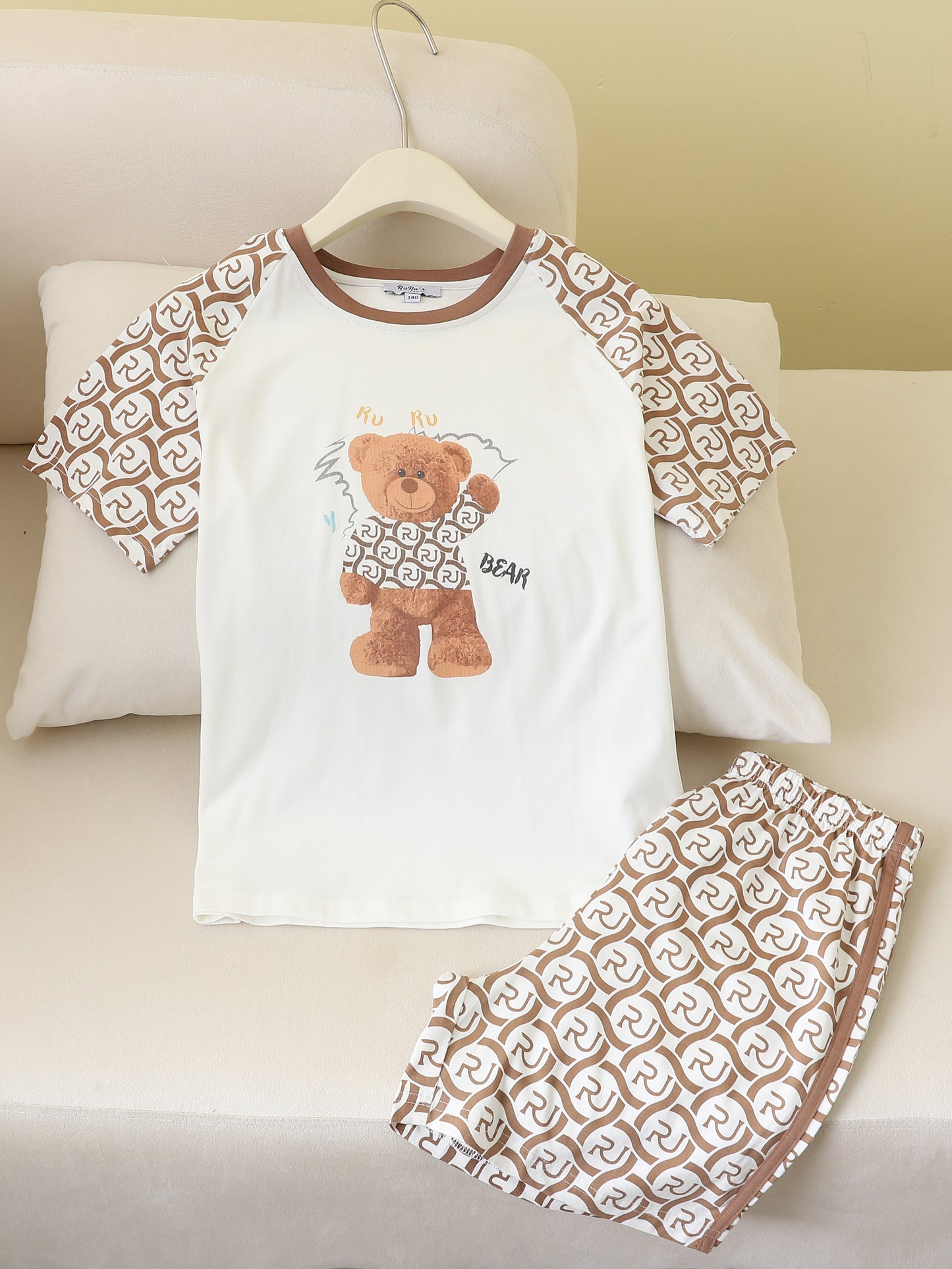 RuRu Bear Kids Short Sleeve Lounge Set