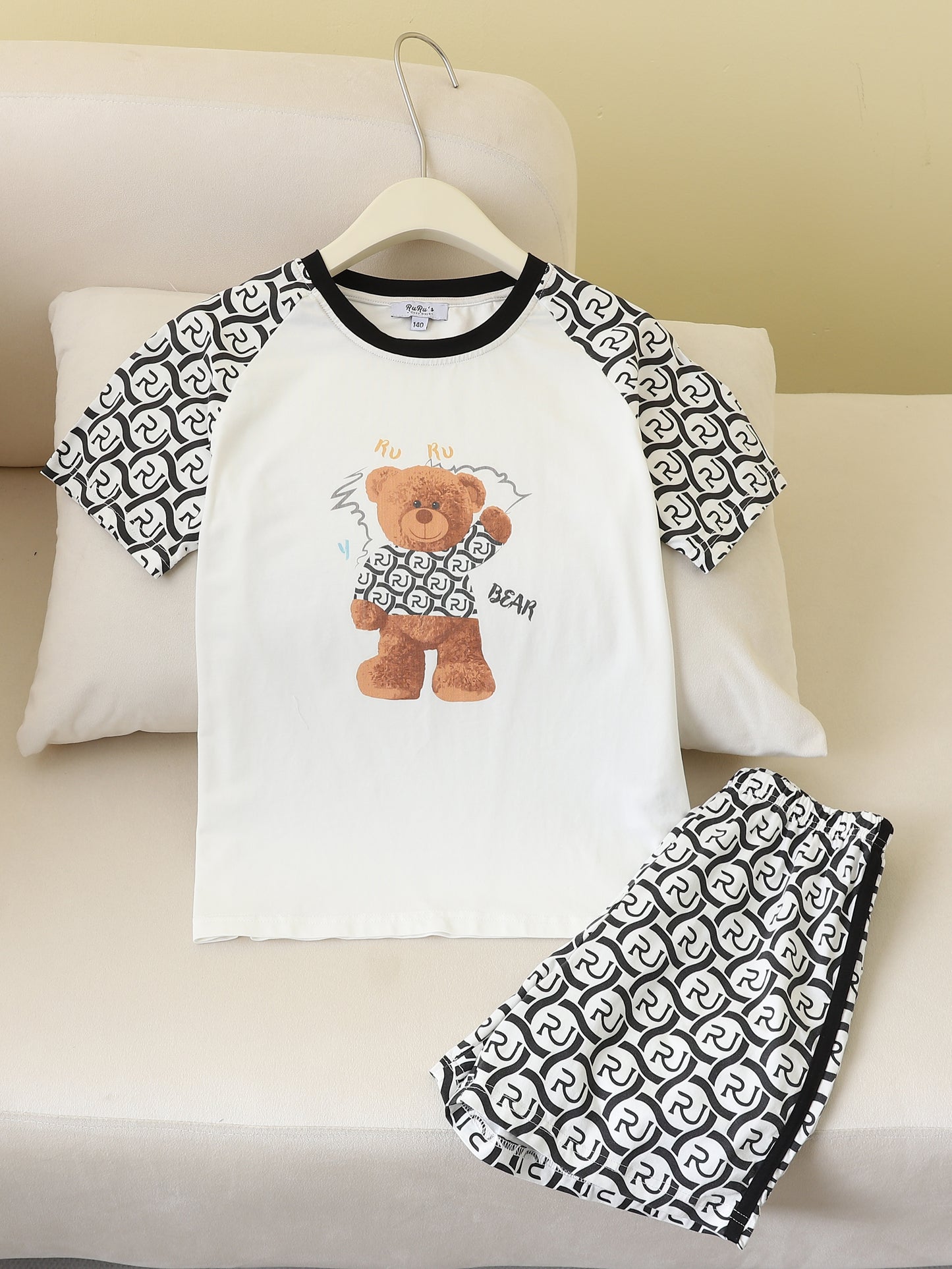 RuRu Bear Kids Short Sleeve Lounge Set