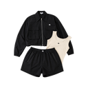 3-Piece Everyday Comfort Set — Zip-Up Jacket + Tank Top + Shorts
