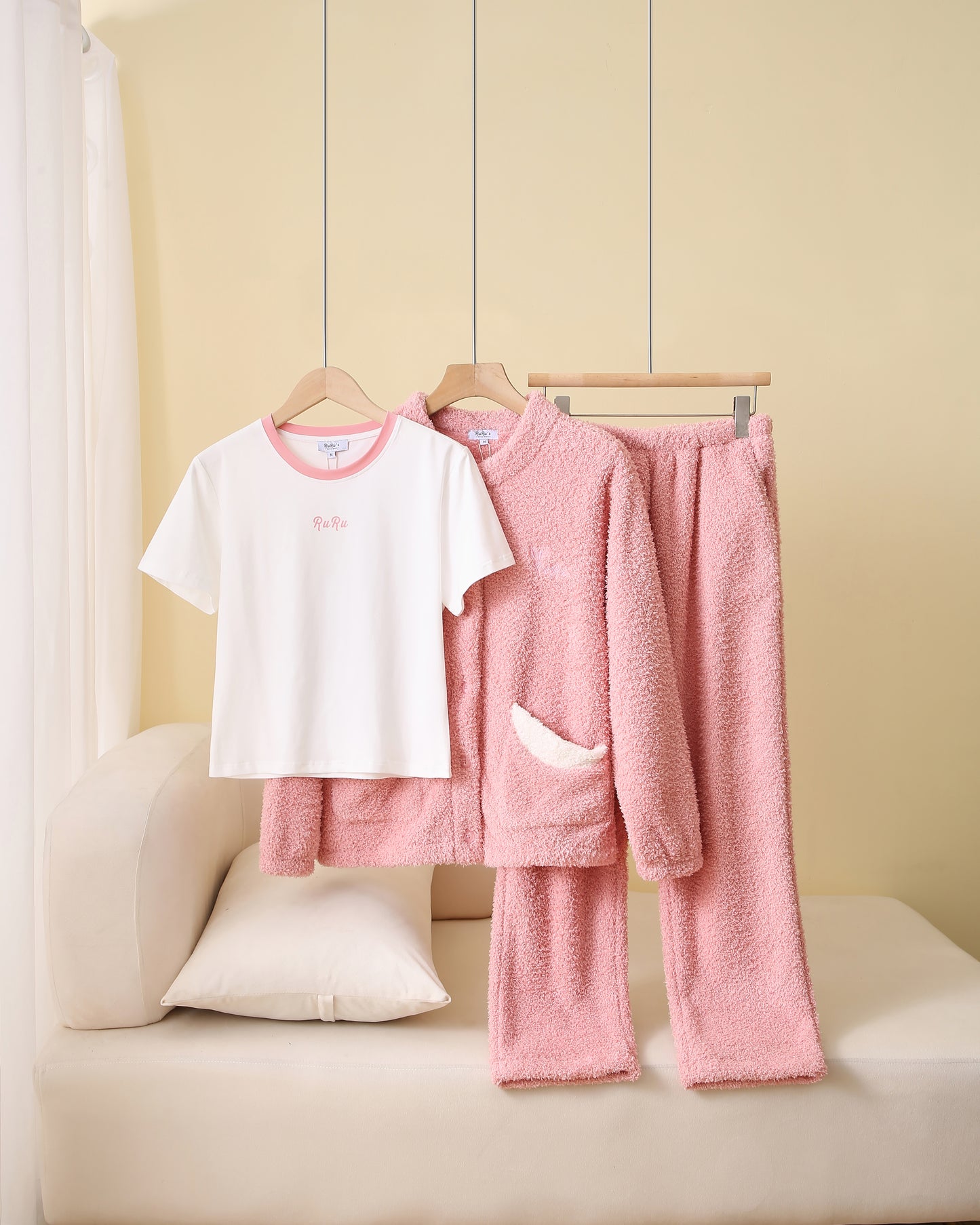 RuRu‘s Cozy Button Fleece 3-Piece Lounge Set