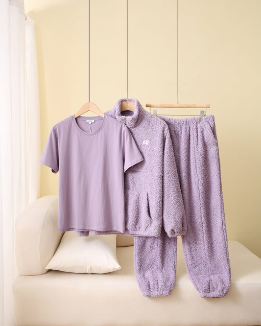 RuRu's Cozy Fleece 3-Piece Lounge Set