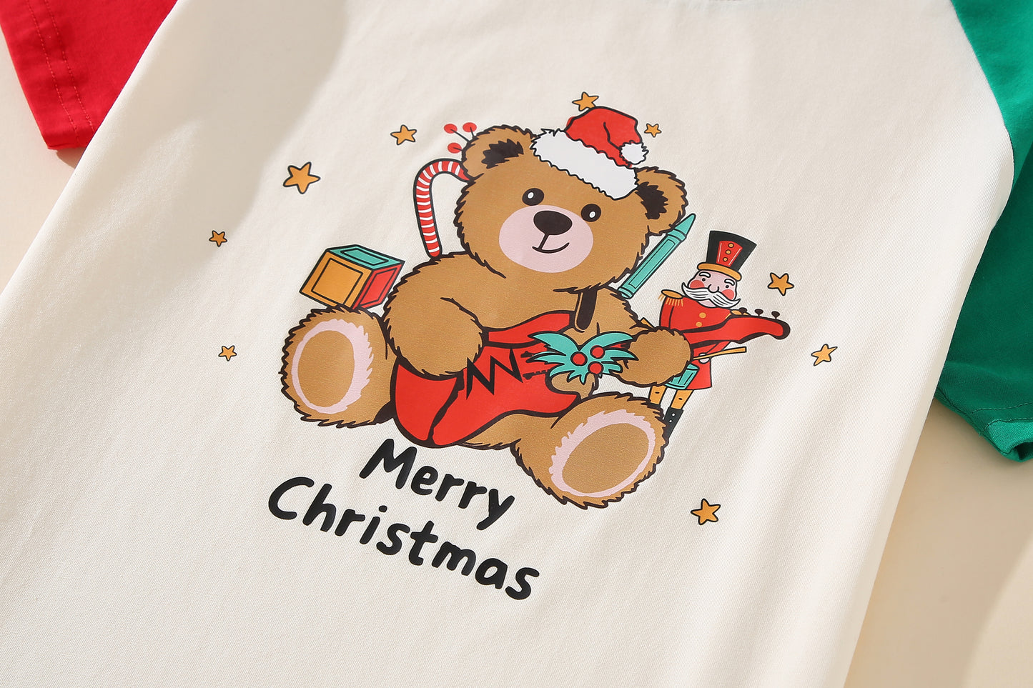 [PRE-ORDER]  Teddy 2-Piece Loungewear Set | Red/Green Plaid Shorts