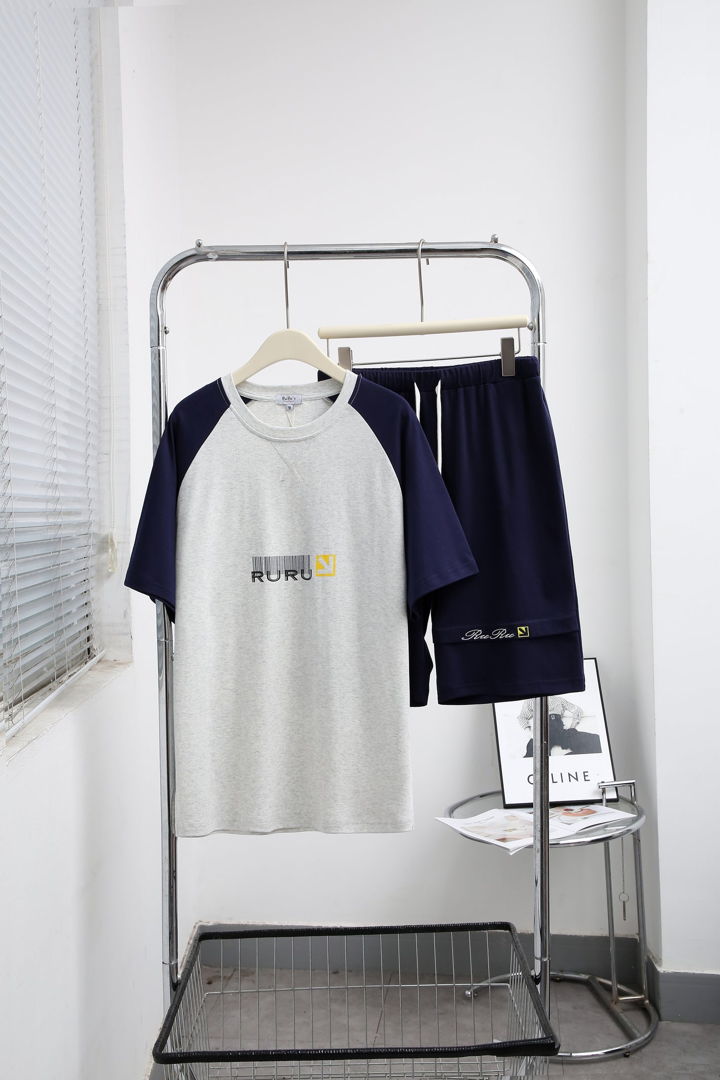 Relaxed Short Sleeve Lounge Set for Men