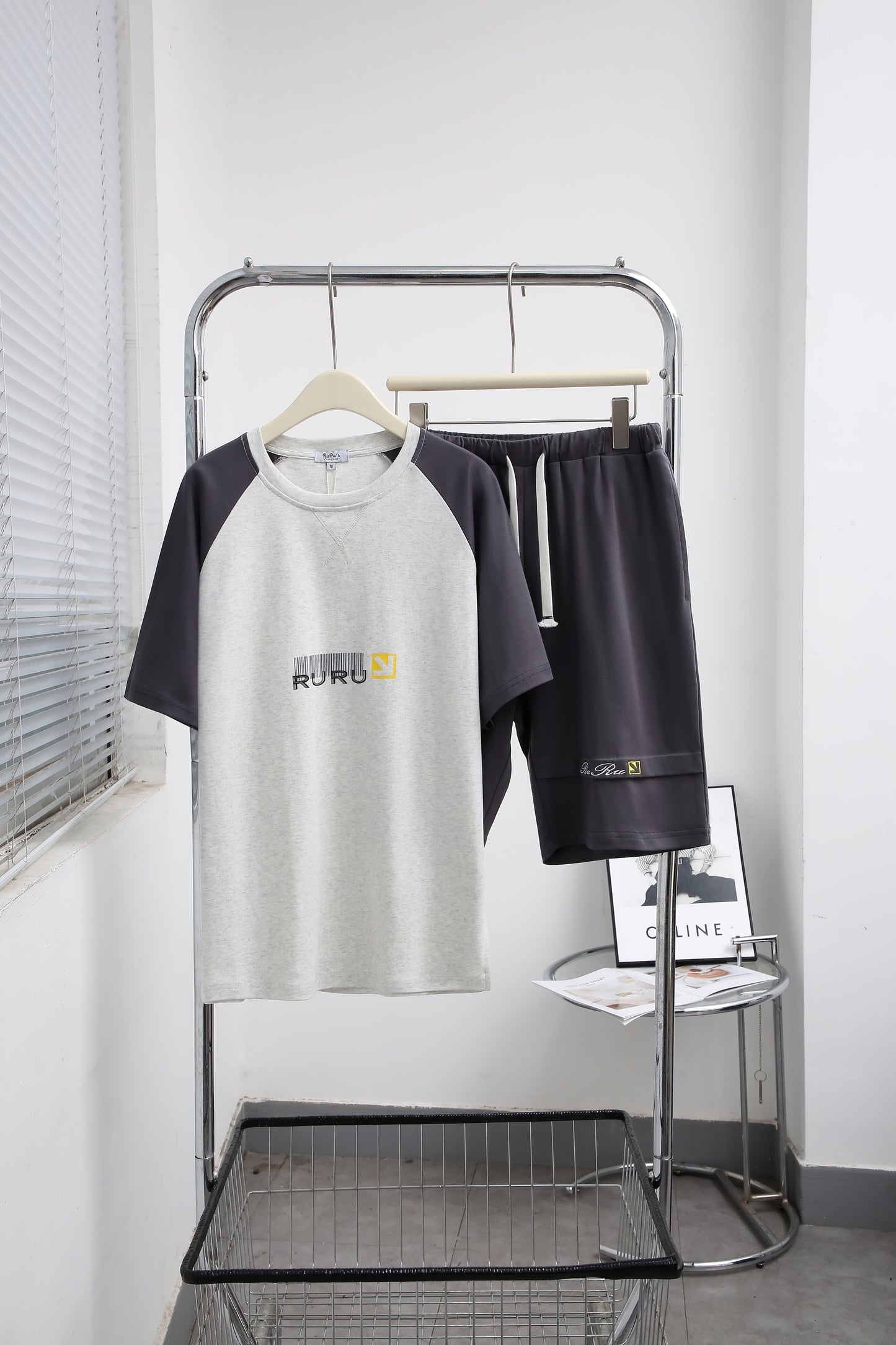 Relaxed Short Sleeve Lounge Set for Men