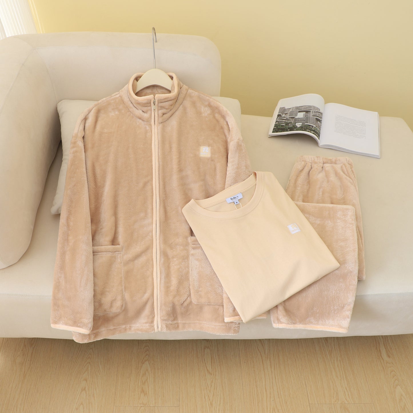 RuRu’s Cozy Men’s Velvet 3-Piece Lounge Set