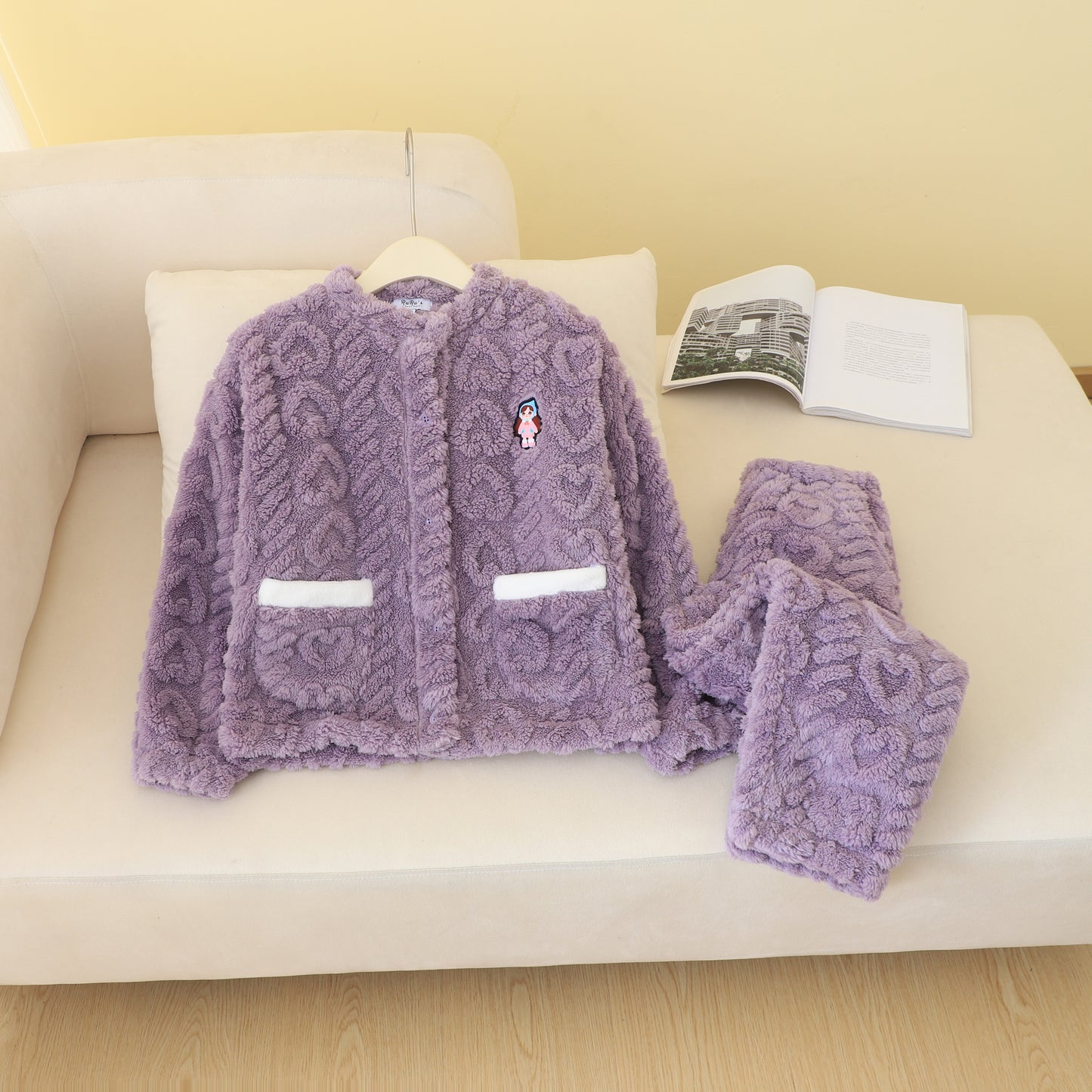 RuRu's Cozy Girls Winter Fleece Pyjama Set