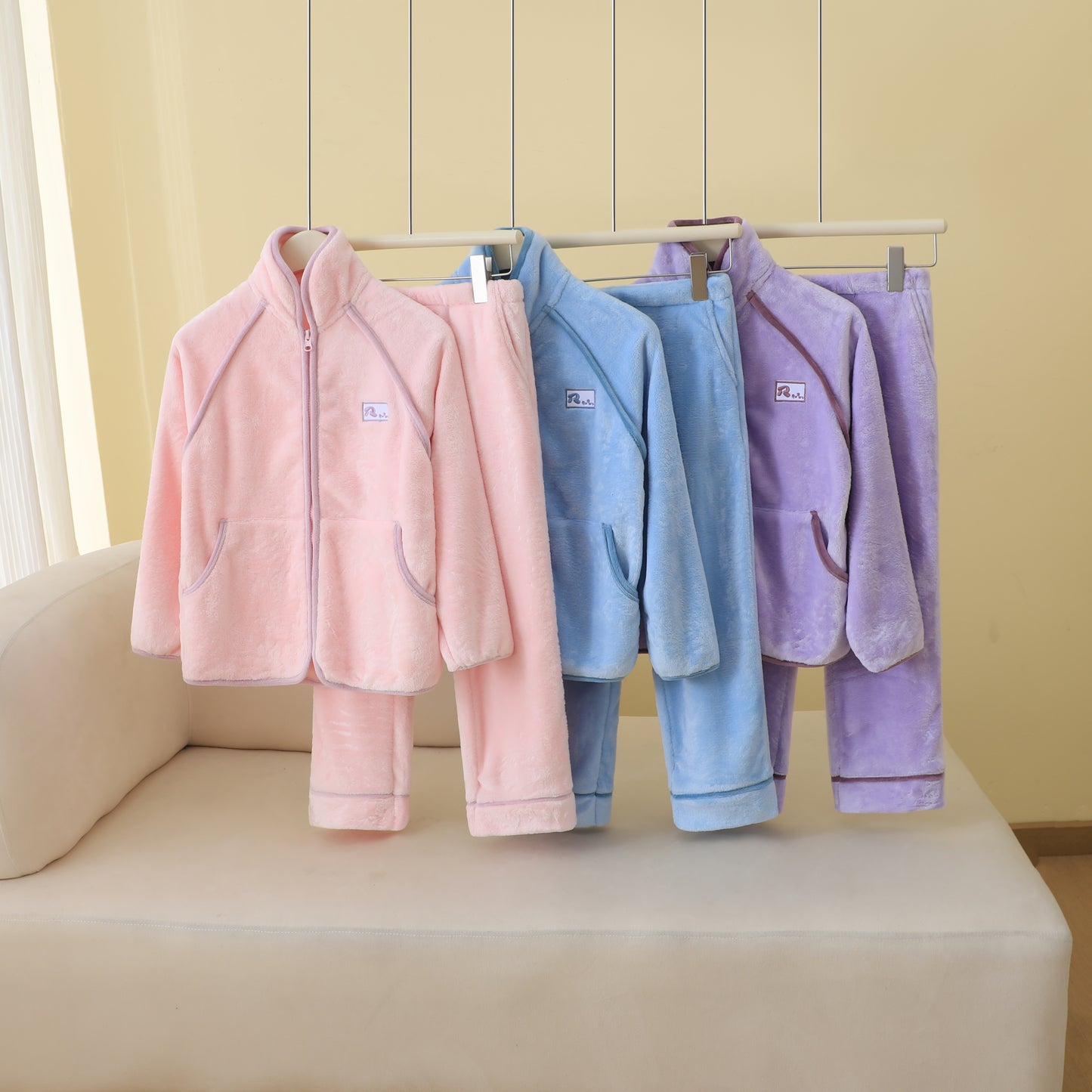 RuRu's Cozy Girls Winter Fleece Lounge Set