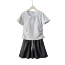 Soft Lace Short Sleeve and skirt Lounge Set