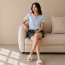Soft Lace Short Sleeve and skirt Lounge Set