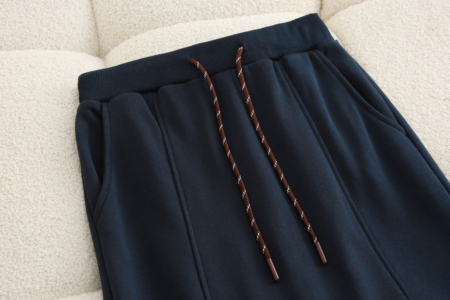 3-Piece Loungewear Sweatshirt Set (Polo Top + Tank + Skirt)