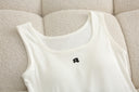 3-Piece Loungewear Sweatshirt Set (Polo Top + Tank + Skirt)