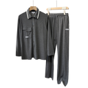 Collared Lounge Shirt Set for Men