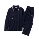 Collared Lounge Shirt Set for Men