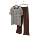 Everyday Stripe Short Sleeve Loungewear Set