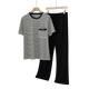 Everyday Stripe Short Sleeve Loungewear Set