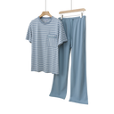 Everyday Stripe Short Sleeve Loungewear Set