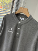 Waffle Long Sleeve Lounge Set for Men