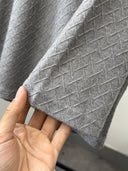 Textured Zip Collar Lounge Set for Men
