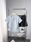 Soft Lace Short Sleeve and skirt Lounge Set