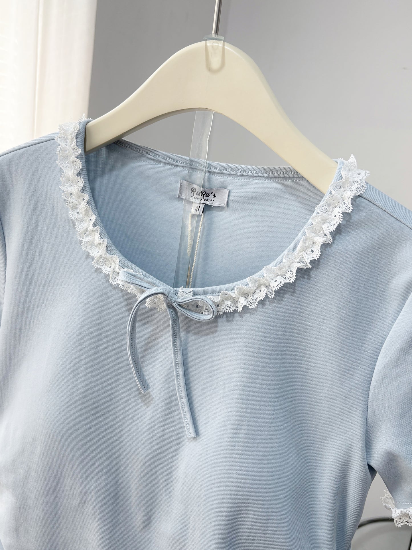 Soft Lace Short Sleeve and skirt Lounge Set