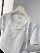 Built-In Bra Short Sleeve and short Lounge Set