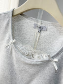 Built-In Bra Short Sleeve and short Lounge Set