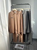 Textured Zip Collar Lounge Set for Men