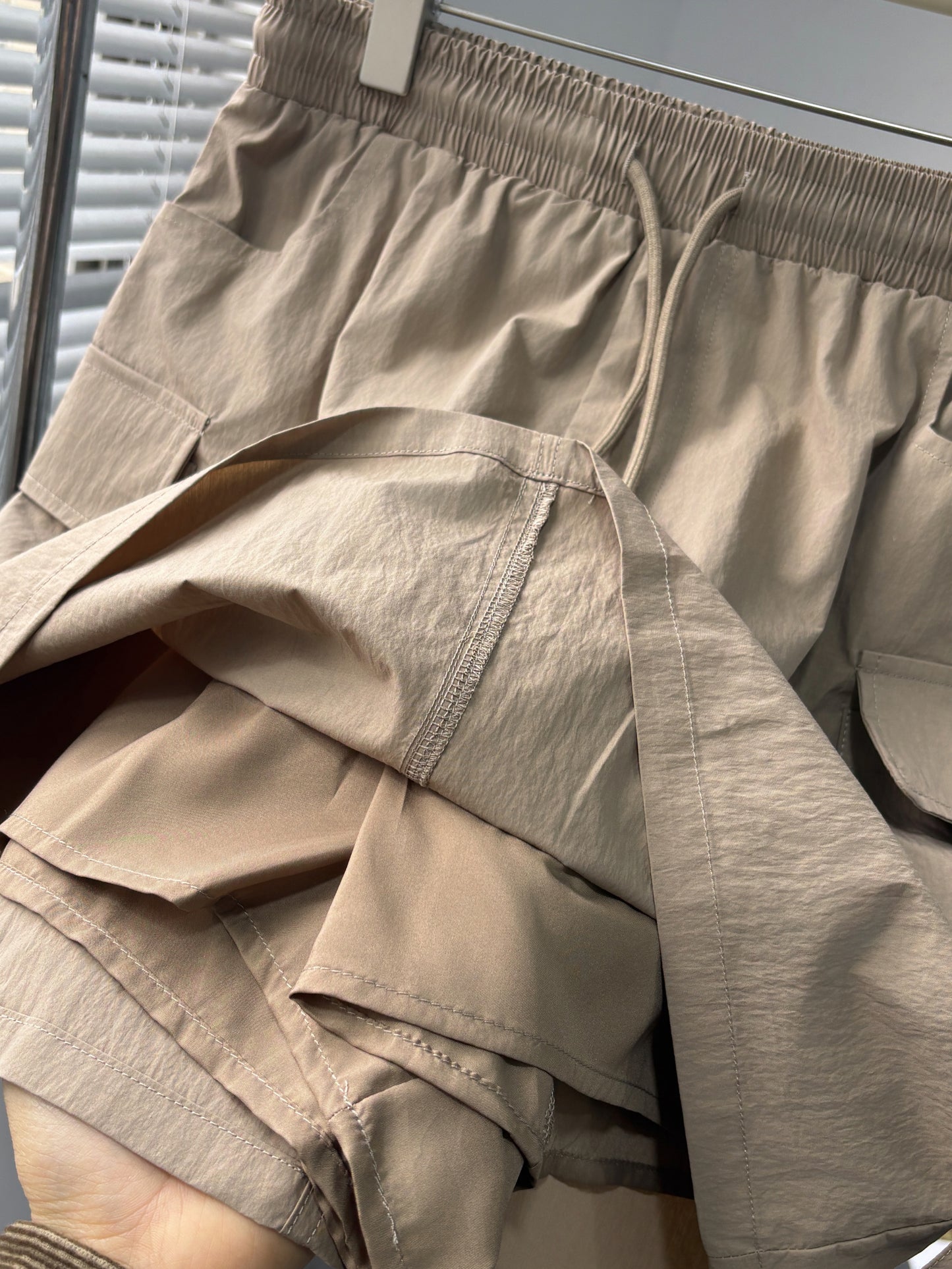 Striped Short Sleeve Top & Utility Skirt Set