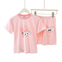 Kids Short Sleeve Lounge Set – Soft Pastel Series
