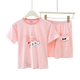 Kids Short Sleeve Lounge Set – Soft Pastel Series