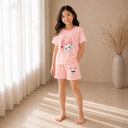 Kids Short Sleeve Lounge Set – Soft Pastel Series