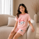 Kids Short Sleeve Lounge Set – Soft Pastel Series