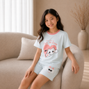 Kids Short Sleeve Lounge Set – Soft Pastel Series