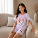 Kids Short Sleeve Lounge Set – Soft Pastel Series